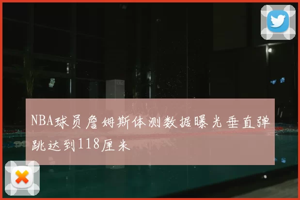 NBA球员詹姆斯体测数据曝光垂直弹跳达到118厘米