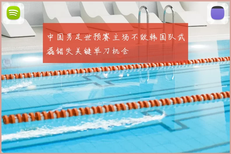 中国男足世预赛主场不敌韩国队武磊错失关键单刀机会